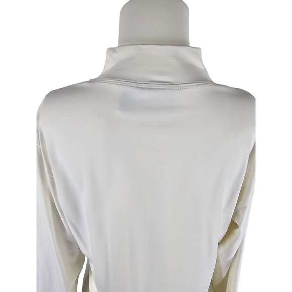 Chico's Design Long Sleeve White High Neck Top 2 -M - Picture 4 of 6